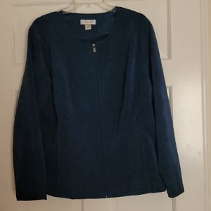 Teal blue jacket